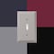 Amerelle Amerelle Georgian Satin Nickel 1 gang Die-Cast Metal Duplex Wall Plate 1 pk 54DN - alternate 4